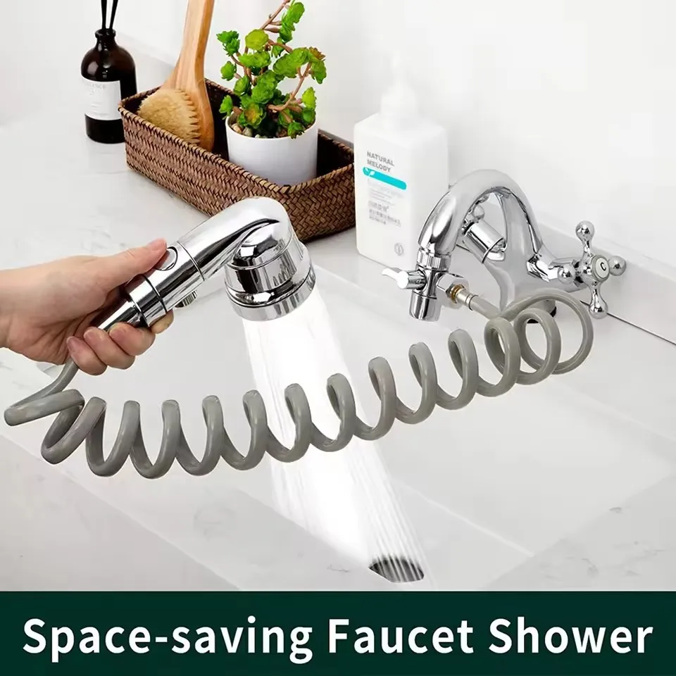 

Набор смесителей для душа, шланг, ручная насадка для душа, распылитель, удлинитель, распылитель для раковины, душ, ванная комната, мытье волос, артефактный смеситель