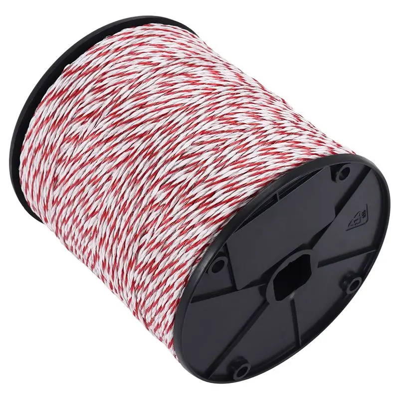 

ABVT-Ultra-Low Resistance Wire 500M Electric Fence Electric Rope For Pig Horse Cattle Sheep Animal Fence