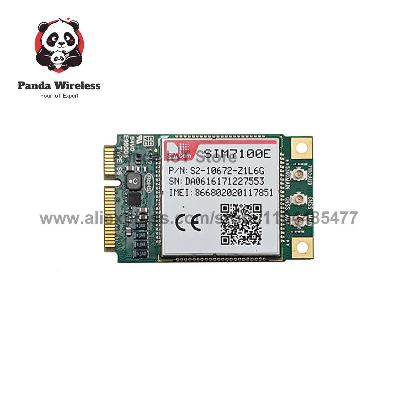 Good Price in Stock！SIMCom SIM7100E 4G LTE Module Mini PCIe Modem FDD/TDD-LTE SIM7100 PIN to SIM5320, not SIM7600E