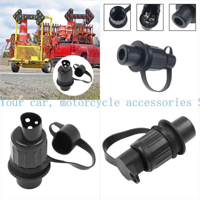 

31BC 12V Tractors 3 Pin Plug Socket Trailer Plug Socket 3 Pin Suiatble for Trailer Truck Waterproof 3 Pin Adapter Plug