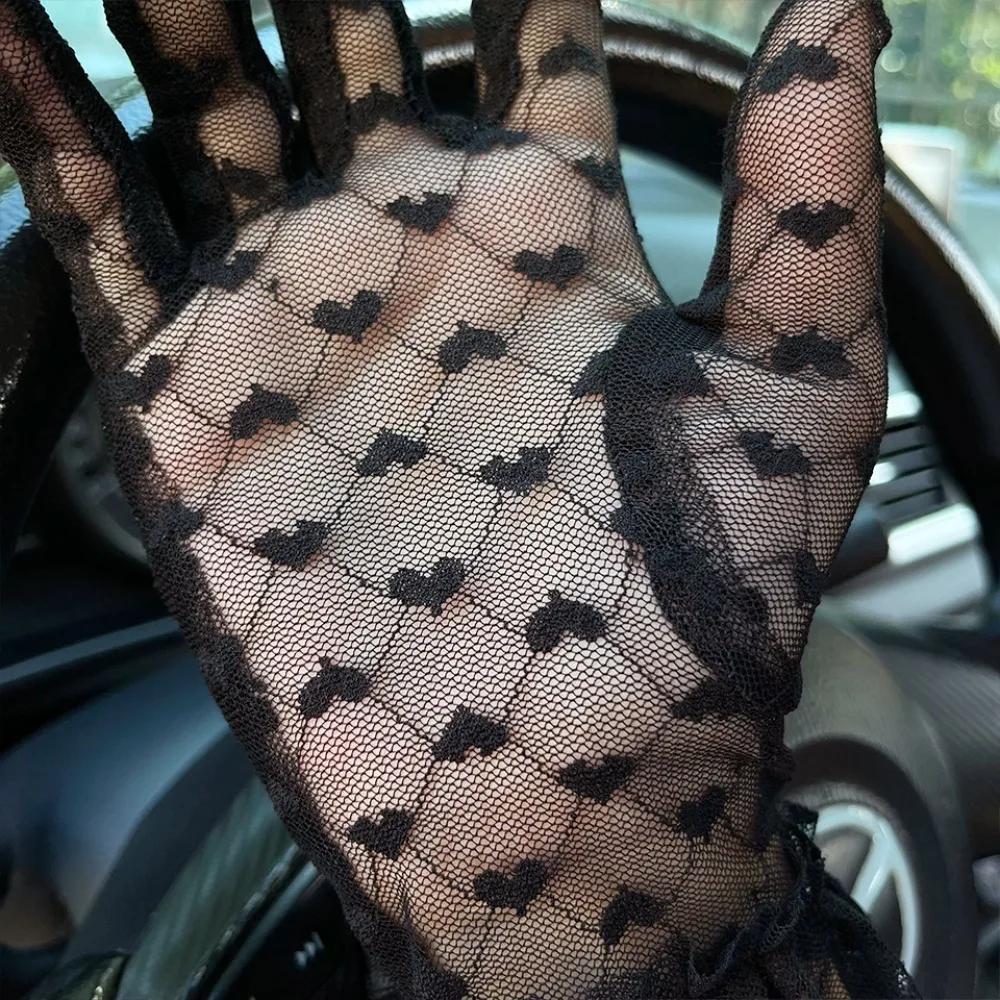 

2024 Touch Screen Lace Gloves Anti-uv Highly Elastic Bridal Wedding Gloves Loose Breathable Armguard Outdoor Sports