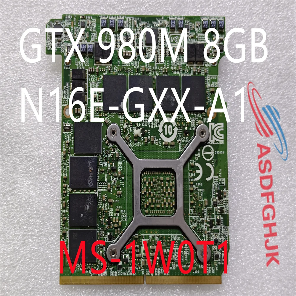 For MSi GT72s MS-1782 Video card Graphics MS-1W0T1 M980 GTX 980M 8GB N16E-GXX-A1 test ok view 3