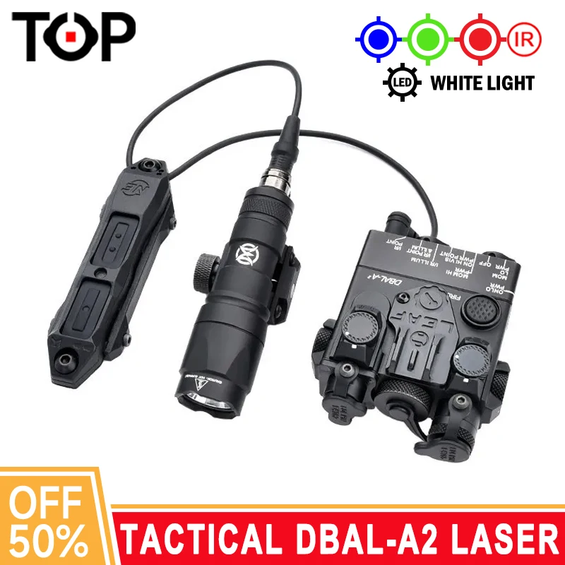 

WADSN DBAL-A2 Red Green Blue IR Dot Sight Aiming Laser M300 M300A Mini Scout Lamp Weapon Airsoft Flashlight Accessory