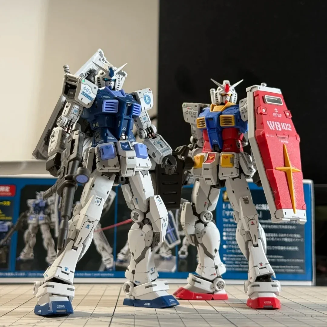 

【In Stock】Original Bandai Rgu 1/144 Rx-78-2 Ver.2.0 Framework Assembly Action Figure Doll Model Kit Figures Collection Toy Gift