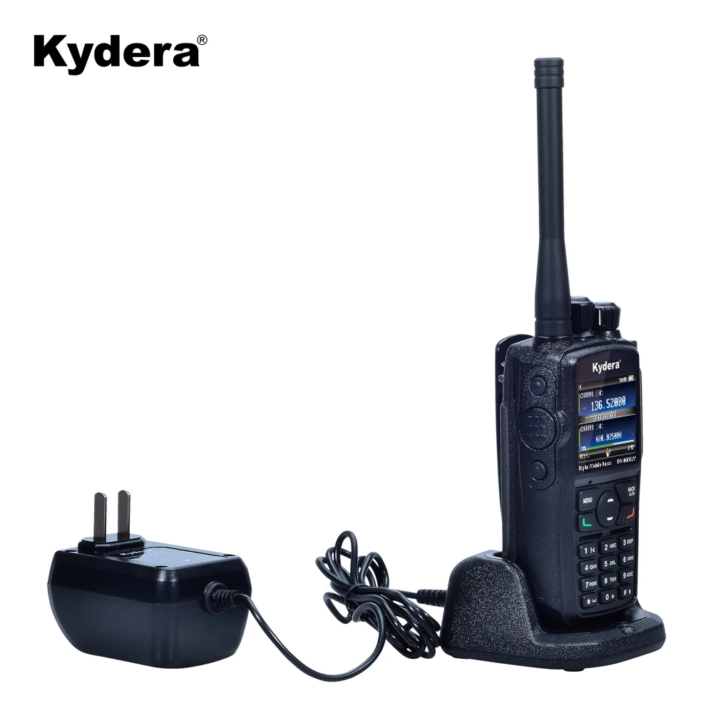 KYDERA VHF y UHF Radio analógica DMR de doble banda DR-8600UV con 2300 mAh