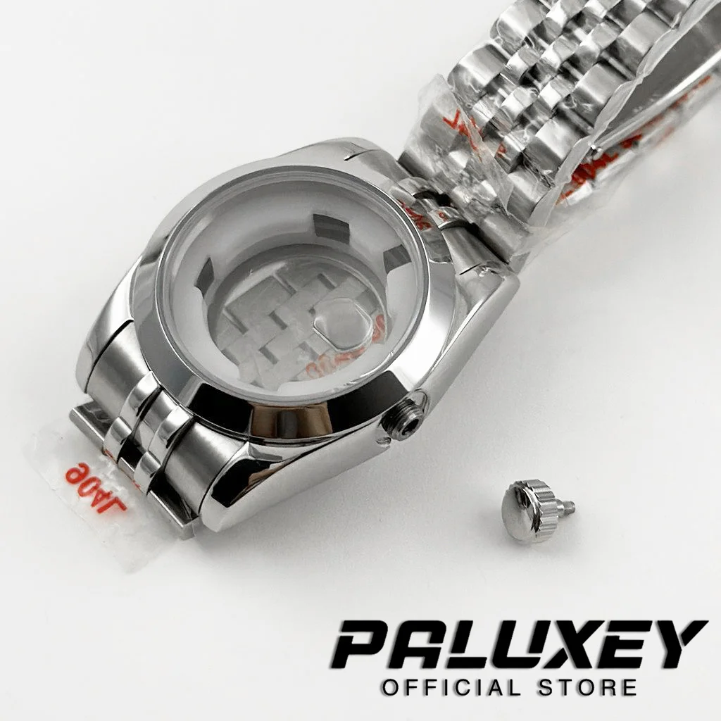 NH05 Silver 31MM Waterproof Sapphire Crystal Watch Case Stainless Steel Watch Case Ladies Women Watch for NH05 NH06 Movement - view 5