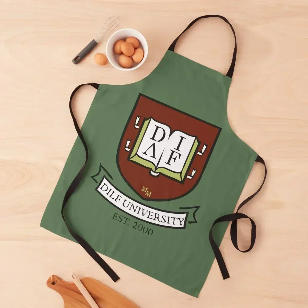 

DILF UNIVERSITY EST 2000 Apron women's kitchens cleanings Kitchen Handle For Women Waterproof women Apron