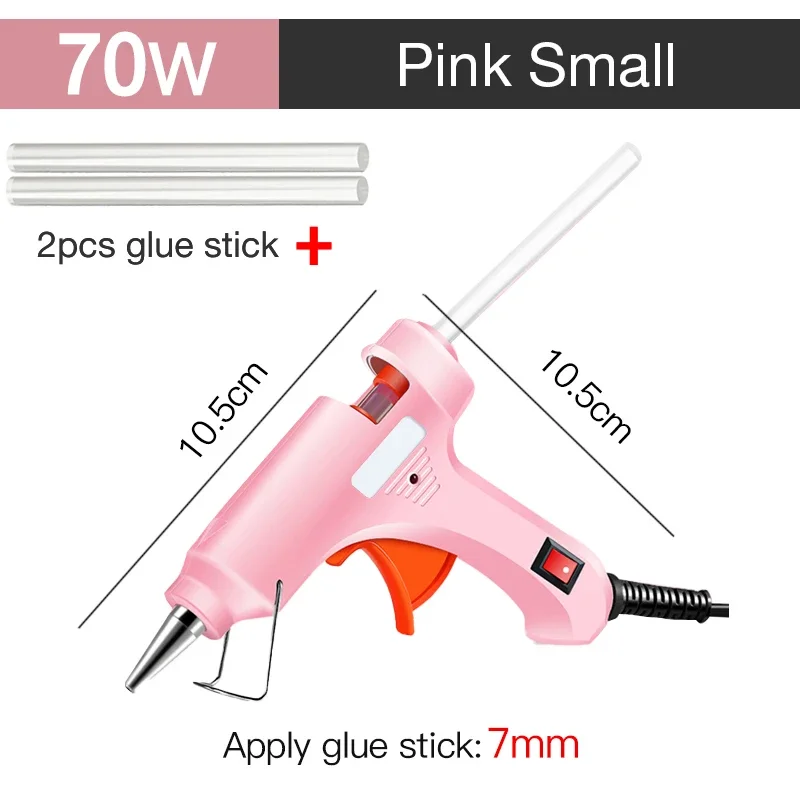 50/70W Hot Melt Lijmpistool Power Stick Grote Handje Kerst Decoreren Gereedschappen Lijmpistool Stok 7MM