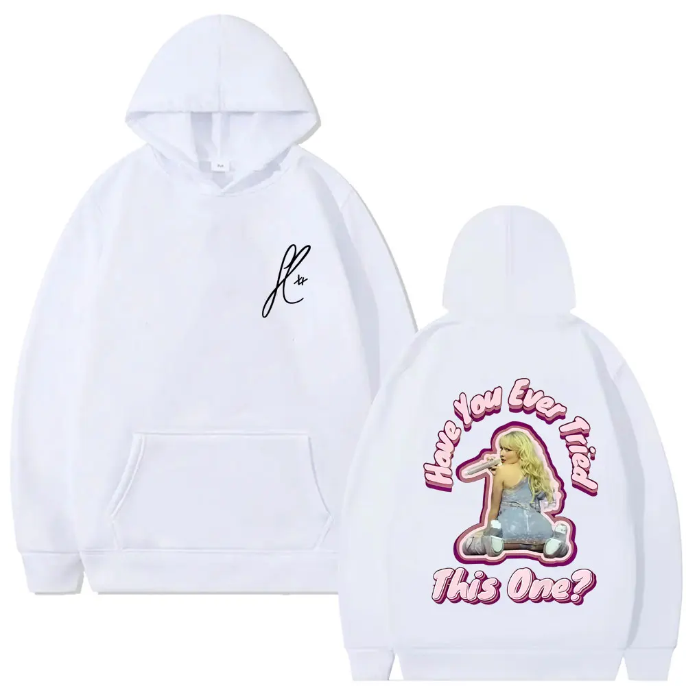 Singer Sabrina Carpenter Have You Ever Tried This One Graphic Print Hoodie Men Women Fashion Casual Oversized Hoodies Streetwear