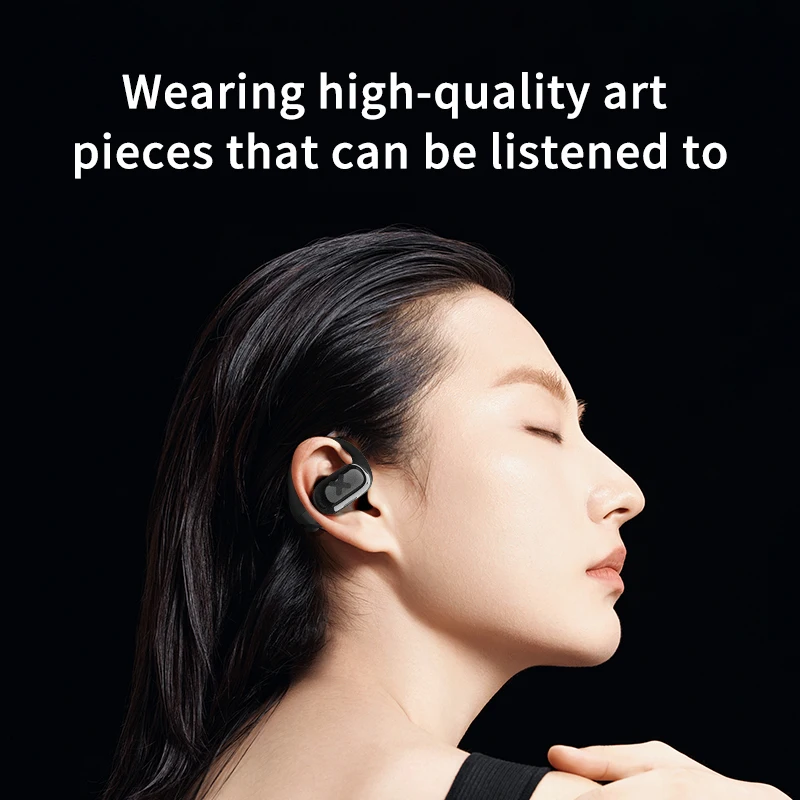 New Dmooster Bluetooth Headset D55 Open Fit bone conduction Headphone wireless sports Earhook Earphone for men and women running