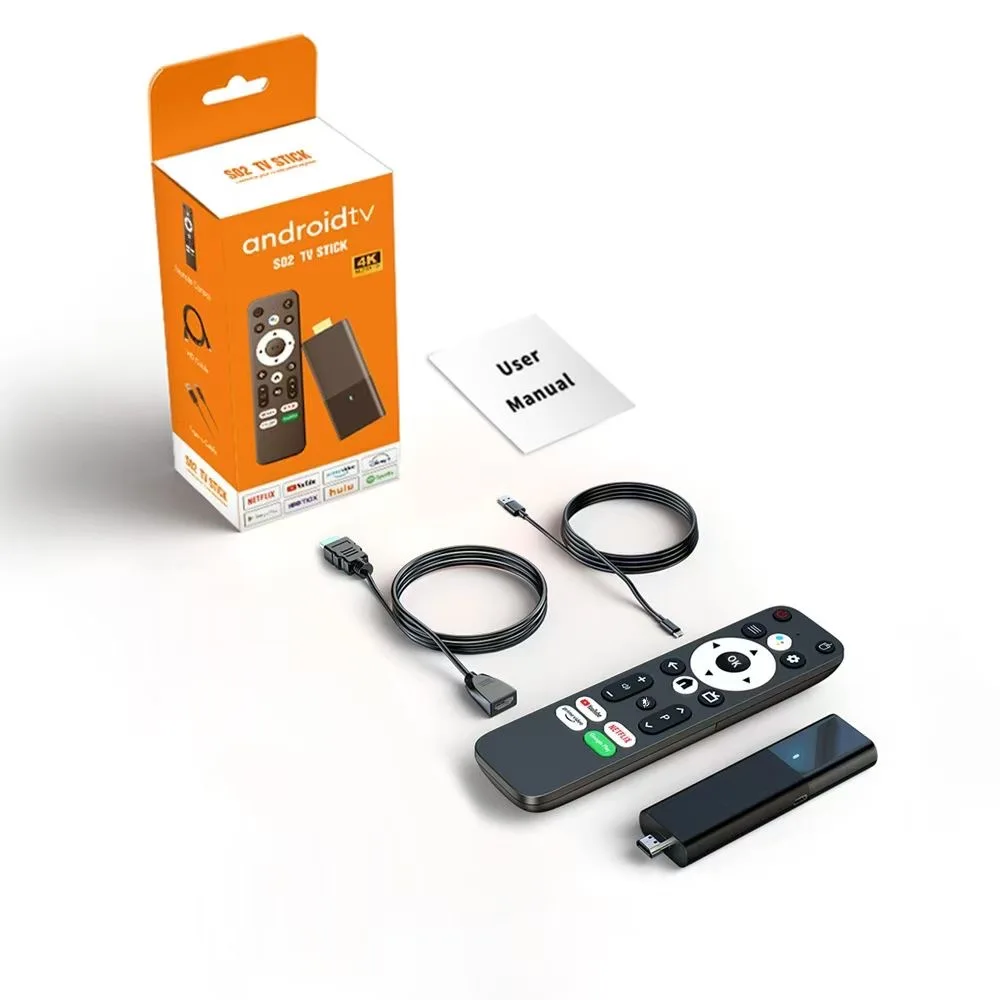 DCOLOR JUNUO FACTORY S02 TV Stick Android 4K Allwinner H313 Android10 Smart TV Dongle 2gb 16gb Android TV Stick BT صوت عن بعد