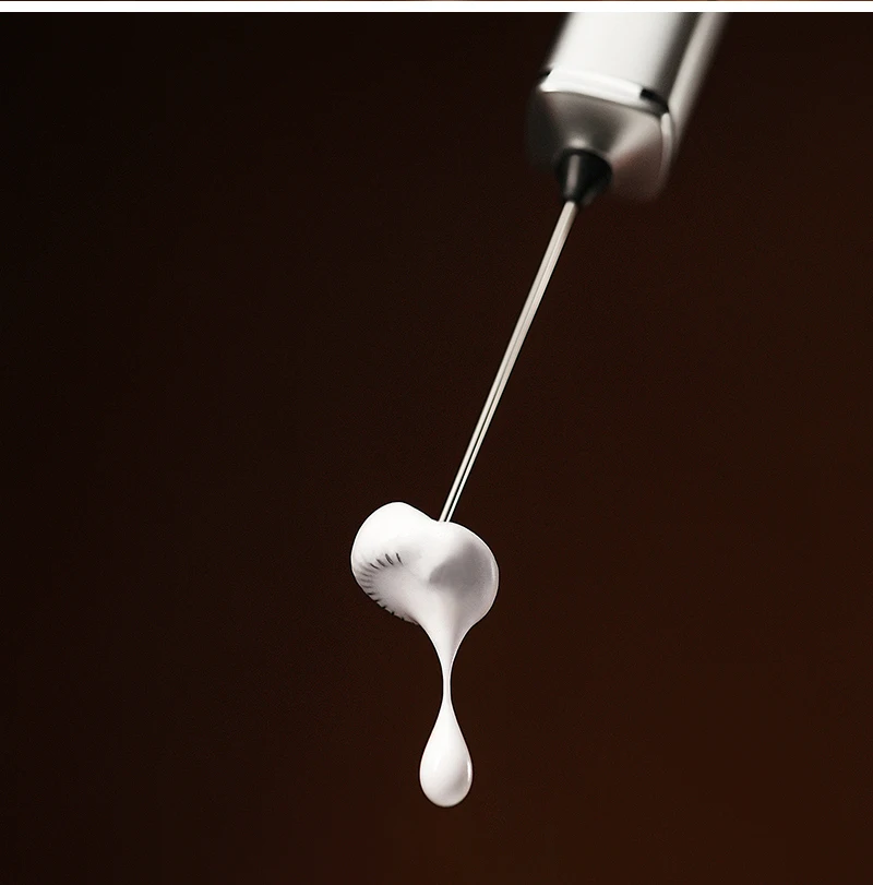 MHW-3BOMBER Elektrischer Milchaufschäumer mit Doppel-Schneebesenköpfen, Handgehaltener Schaumerzeuger, Typ-C Aufladbar, Kaffee-Latte-Cappuccino-Mixer – Detail 24