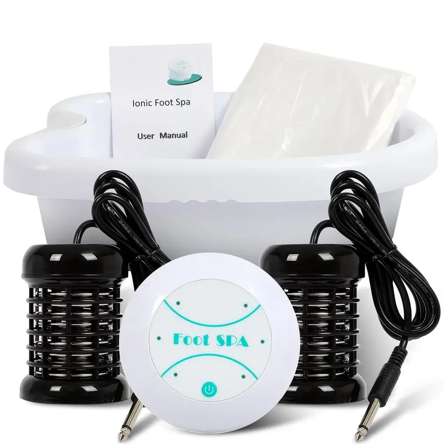 

Ionic Foot Bath Detox Machine Professional Foot Detox SpaHome Portable Foot Detox Machine with 2 Arrays50 Foot Soaking Bags1 Sma