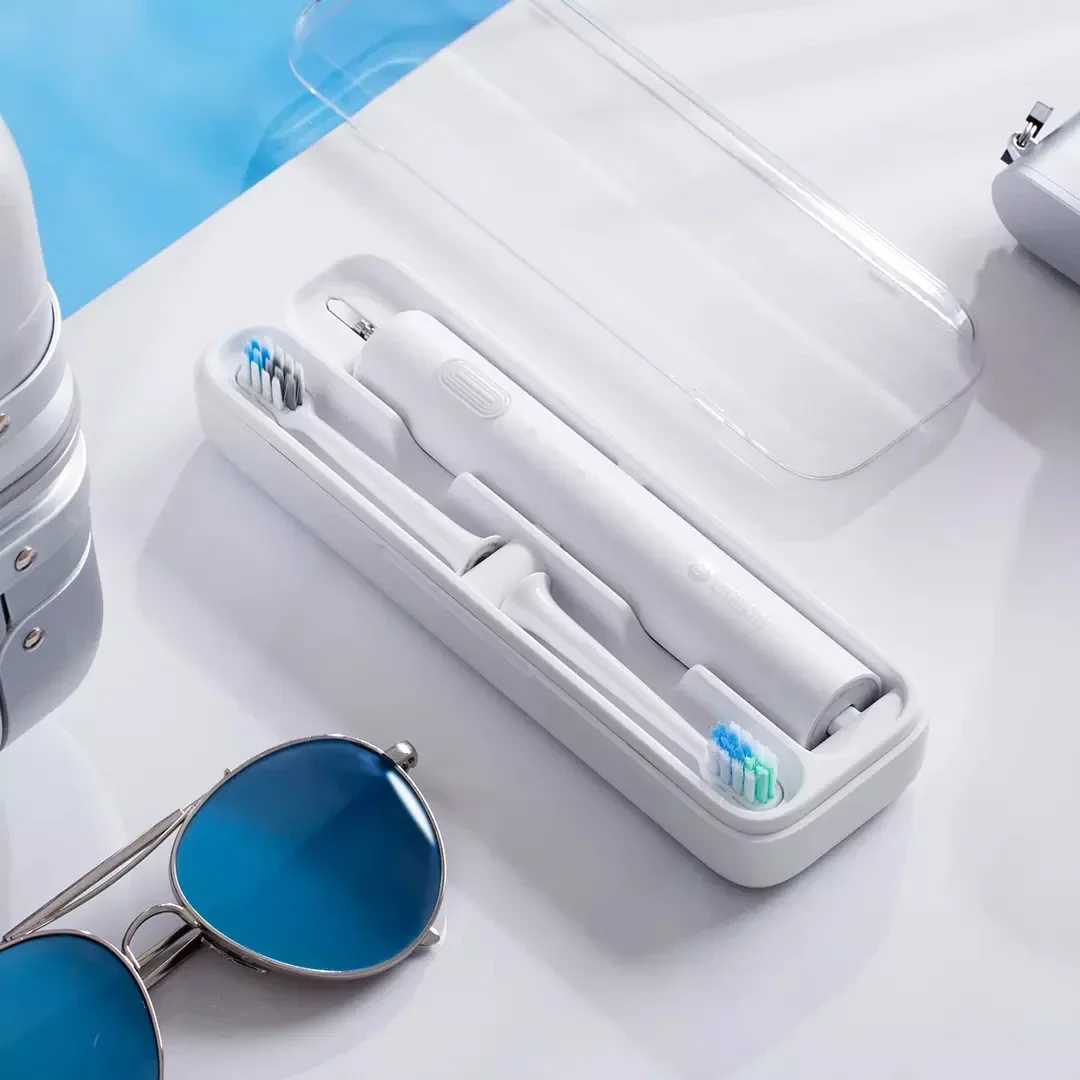 Dr.beiソニック電動歯ブラシc1ipx7レベル防水ワイヤレス誘導充電20日スタンバイ、2本の歯ブラシヘッド付き