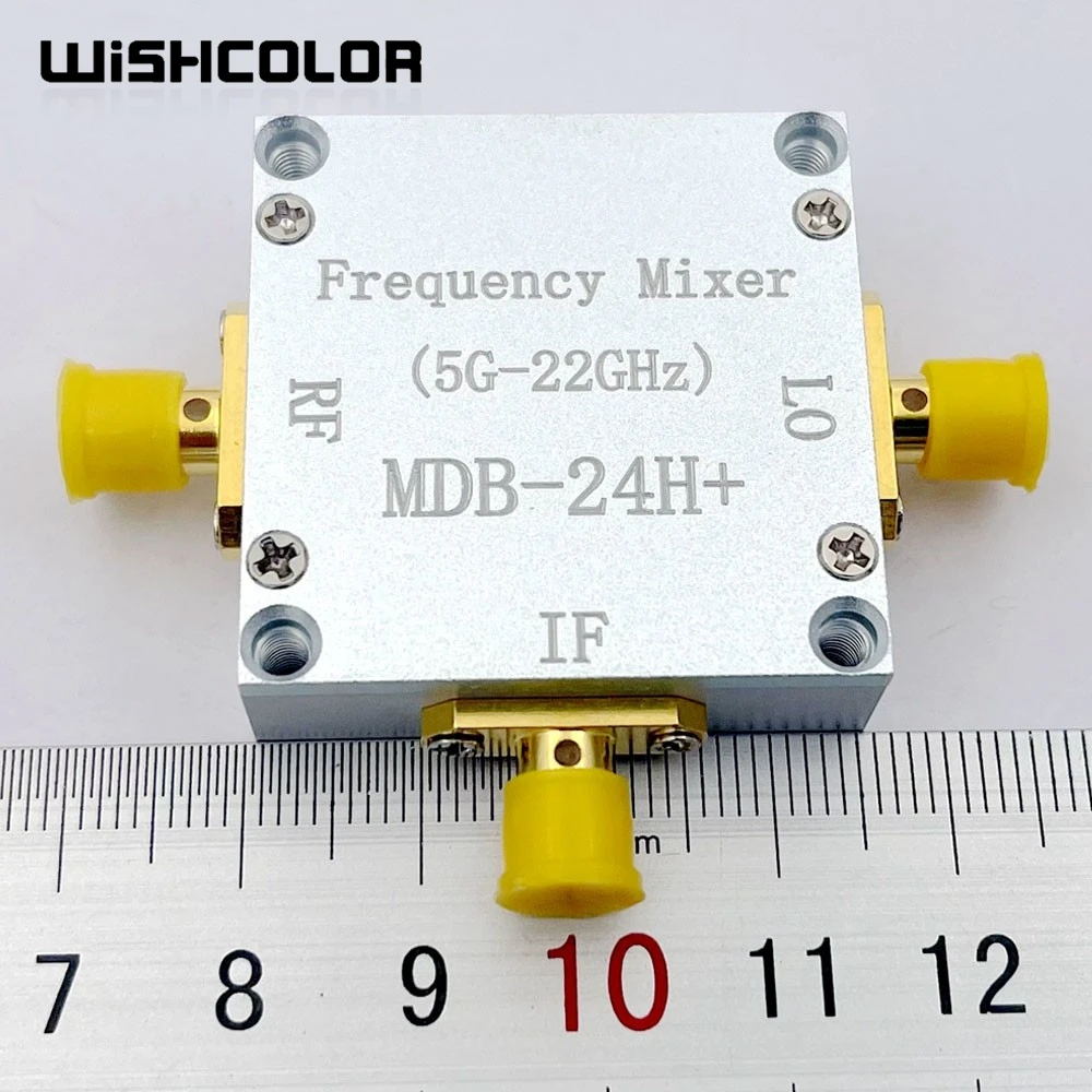 

Wishcolor MDB-24H+ Frequency Mixer 5G-22GHz RF Up-and-down Frequency Converter with SMA Female Connector