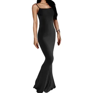 Maxi Bodycon -Kleiderhülle ohne Frauen, ungezwungenes langes Kleid, sexy Frauenkleidung, feine Anpassung, Sommer, elegantes Loungekleid 10 Hauptverkauf langes Kleid mit Hosen - №5