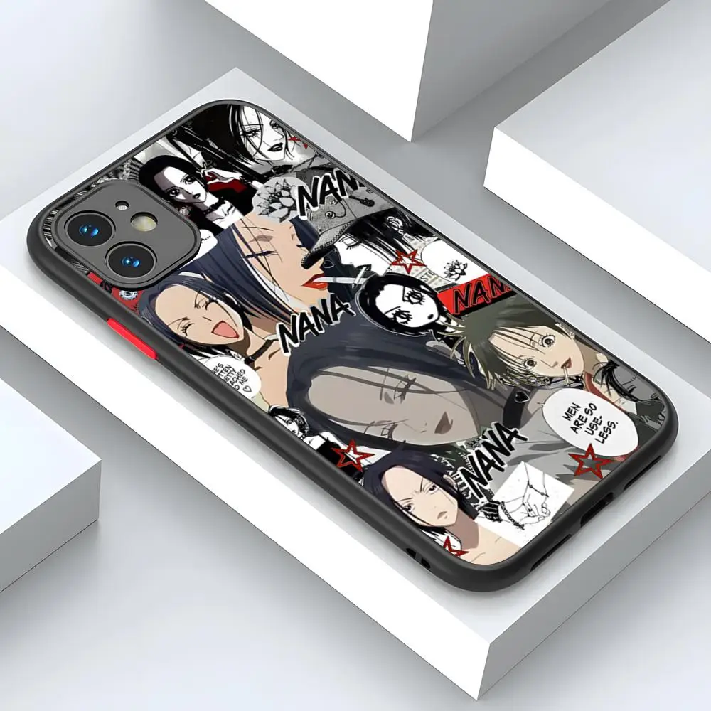 Nana Osaki Ainime Phone Case Matte Transparent Back For IPhone 15 14 13 12 11 Pro Max X XR XS 8 SE Mini Plus Cover