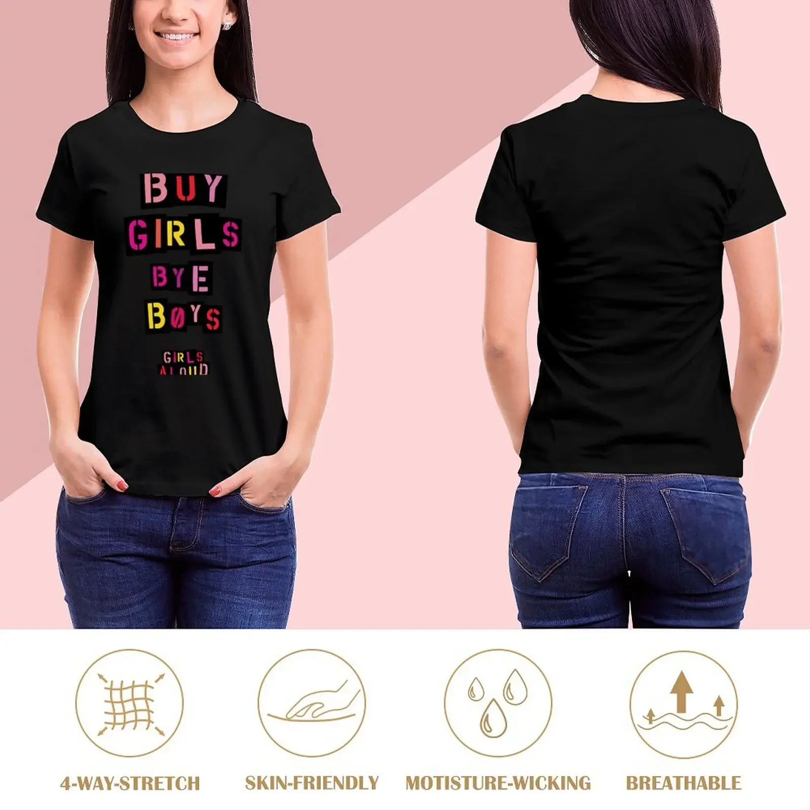 Girls Aloud Vintage Buy Girls Bye Boys - Nadine Cole - Nicola Roberts - Sarah Harding Cheryl Cole Tweedy Kimberley Walsh T-Shirt