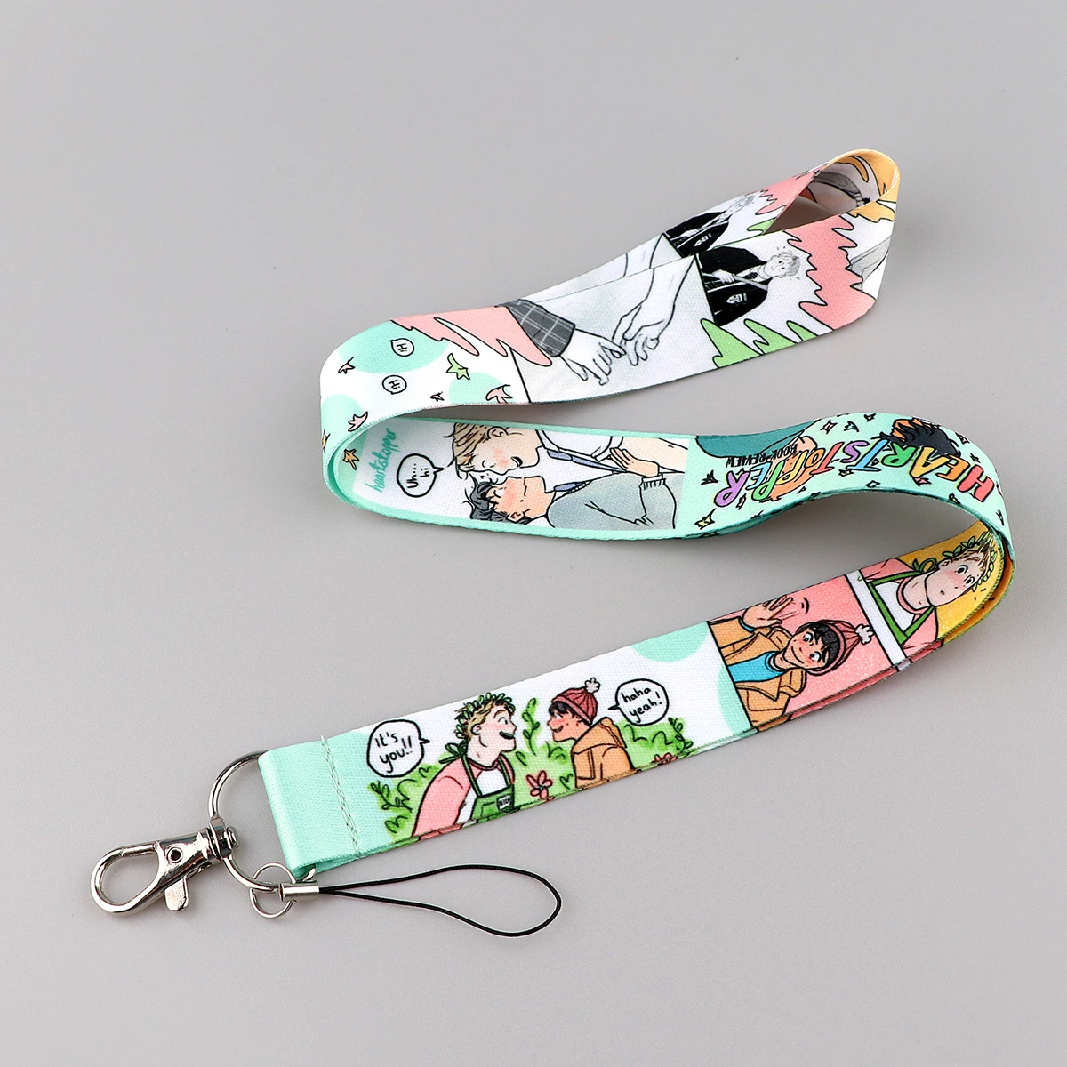 Heartstopper Cute Character Lanyards For Key Neck Strap Lanyards ID Badge Holder Keychain Key Holder Hang Rope Keyrings Gifts