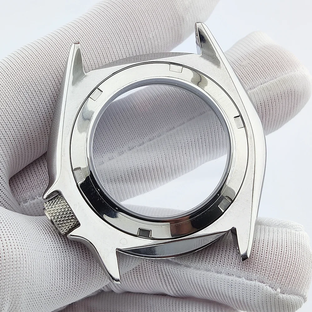 40mm case SKX007 watch case NH35 case fits 28.5mm dial case sapphire glass waterproof case HN35/NH36 movement accessories