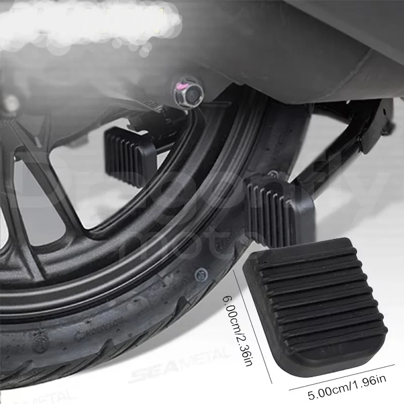 Motorcycle Stand Pad Kickstand Rubber Support Plate Outdoor Parking Motorbike Foot Side Stand Base Kickstand Holder Pad