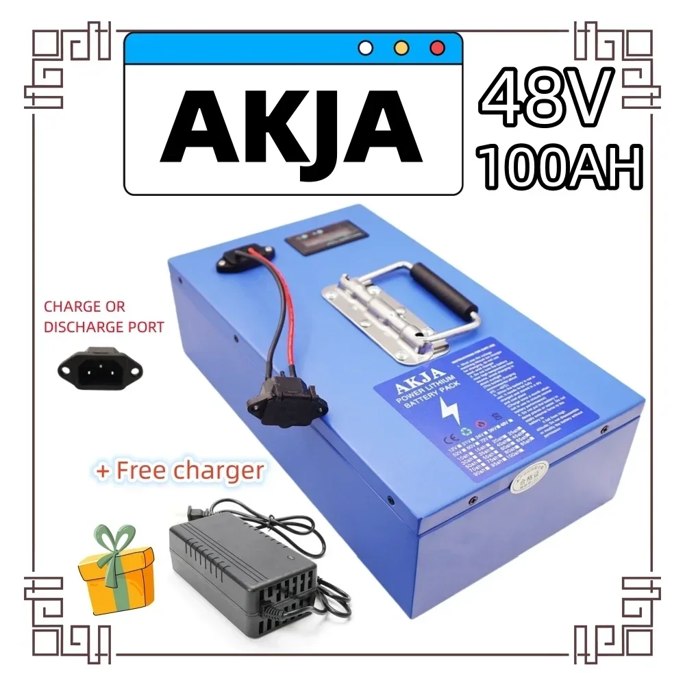 Air fast transportation New Full Capacity Power 18650 Lithium Battery 48V 10AH-100AH Lithium Battery Pack Suitable for 250-2000W