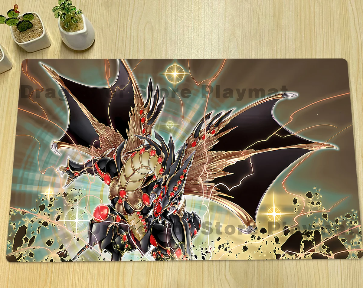 YuGiOh Playmat Gandora-G the Dragon of Destruction TCG CCG Mat Board Game Pad Trading Card Game Mat Rubber Mousepad Free Bag