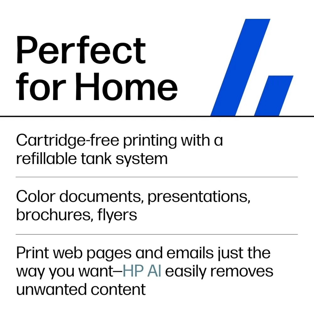 HP Smart Tank 6001: Stampante wireless all-in-one, scanner, fotocopiatrice con alimentazione inchiostro di 2 anni e serbatoi d'inchiostro ricaricabili per uso domestico