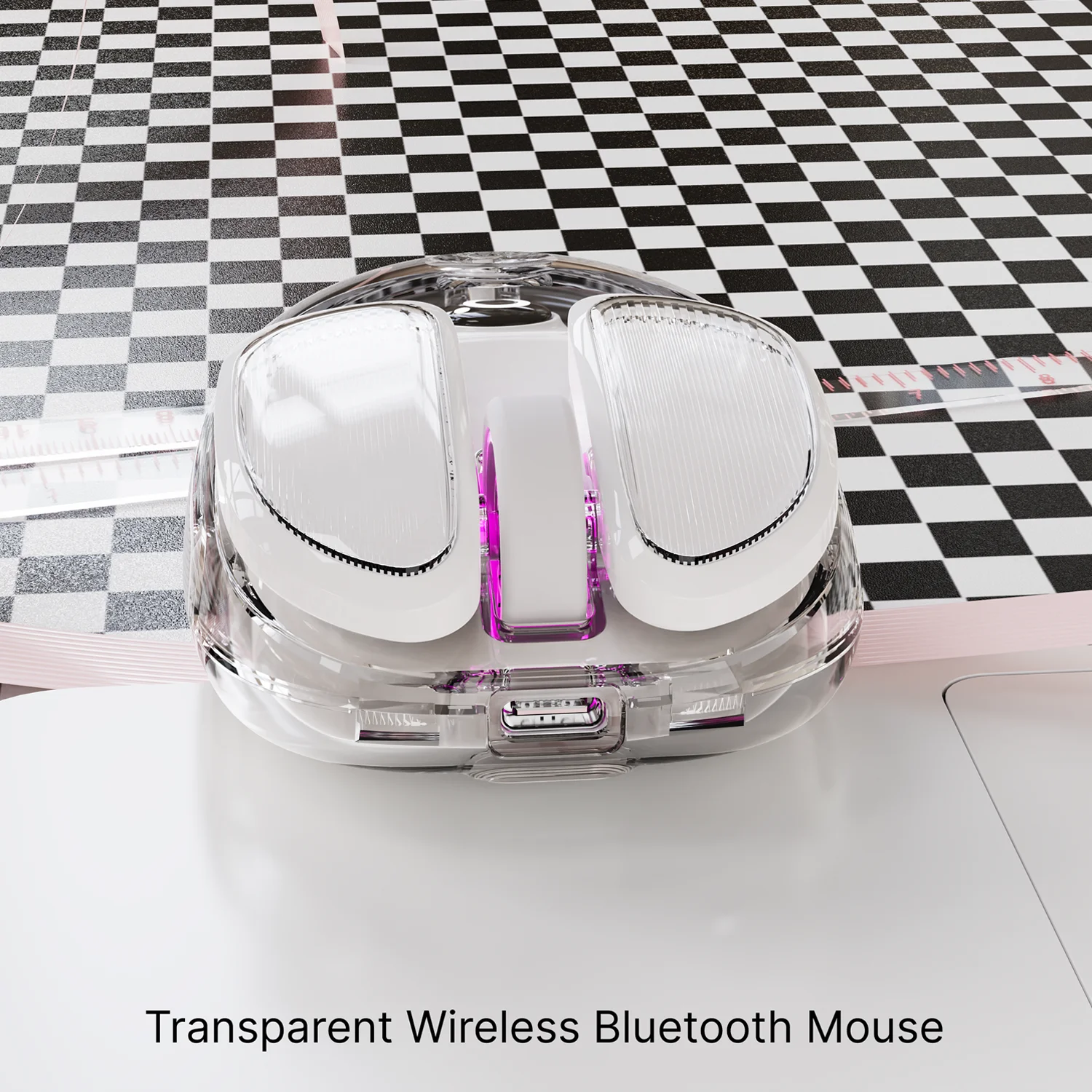 EWEADN Q9 Mini Wireless Mouse Bluetooth 2.4G ชาร์จ,เงียบ,4800 DPI,การชาร์จ Type-C, สําหรับสํานักงาน,เกม,แล็ปท็อป/เดสก์ท็อป