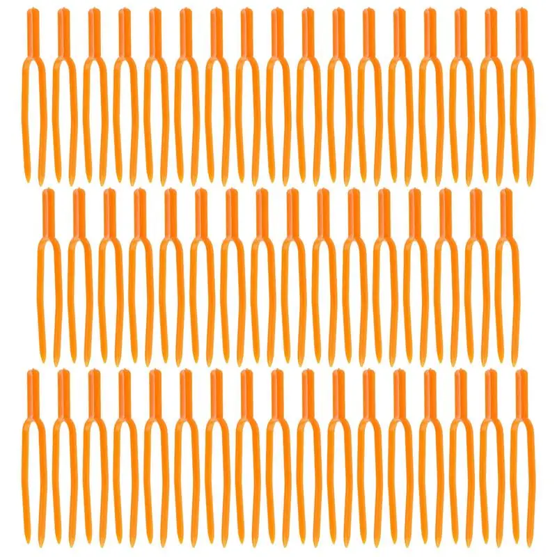 Plant Climbing Support Clips 50pcs Stolon Fixator 65mm Garden Plant Climbing Support Farming Securing Fixer Reusable Stem Holder