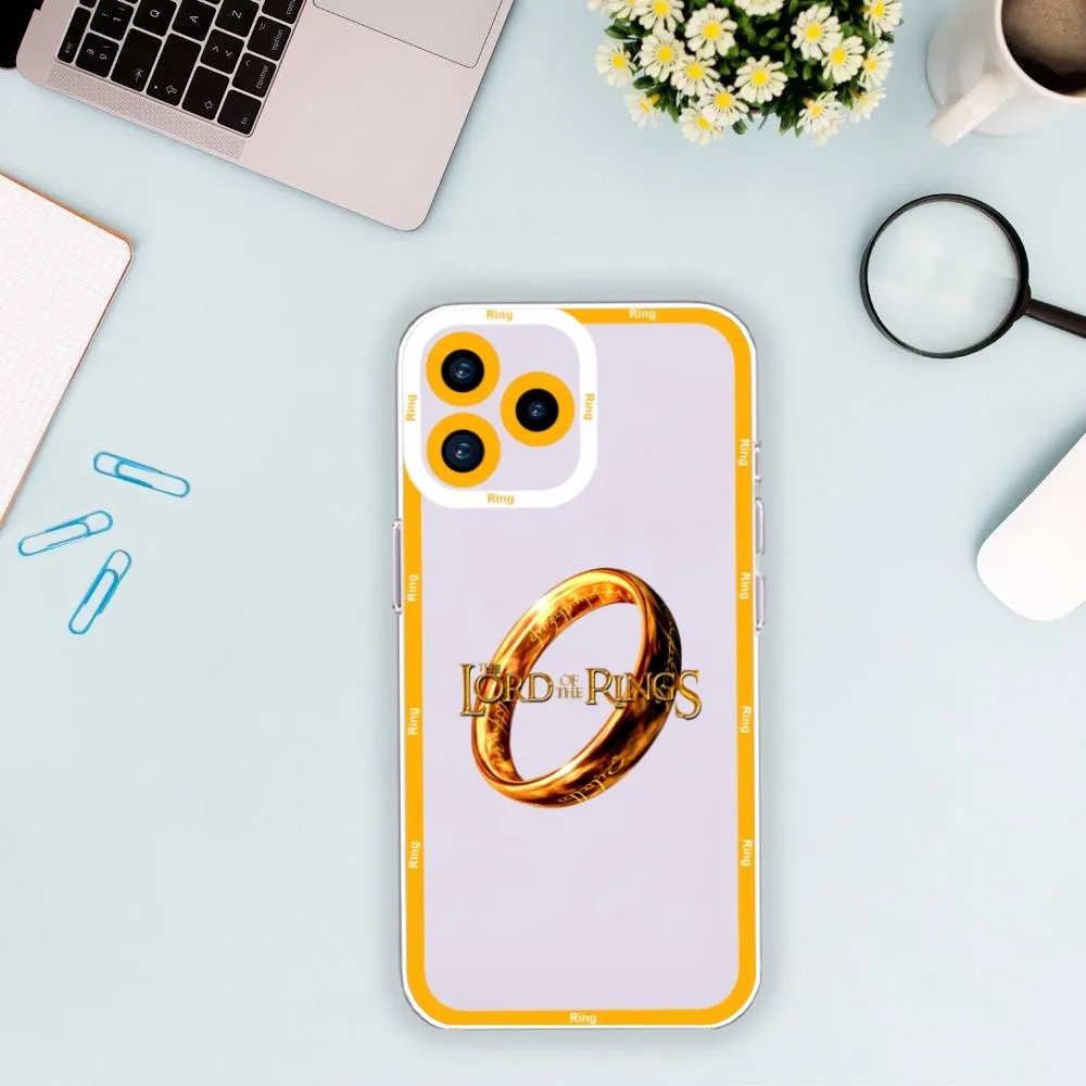 Classic-Lord-Movie-R-Rings Phone Case For Xiaomi Redmi Note 8 9 10 11 Pro Max Transparent Border Shell