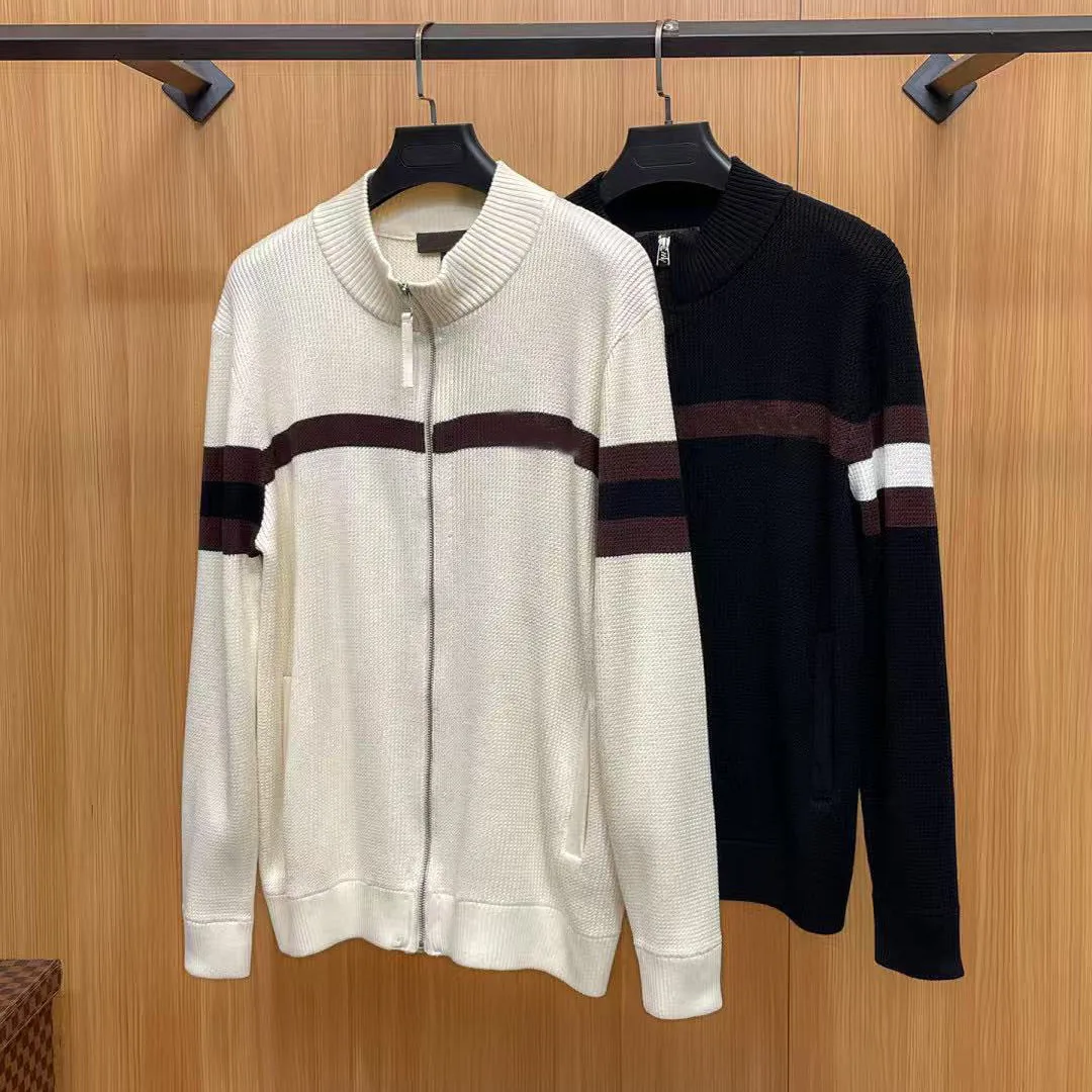 

LP Итальянский вязаный мужской повседневный свитер на молнии с круглым вырезом, кардиган