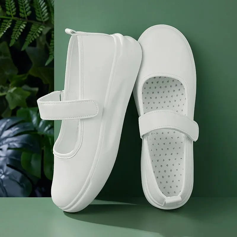 Women's Platform Loafers Slip On Flats Shallow Mouth Comfortable Work Shoes Spring Autumn New Casual Thick Sole Standing All Day