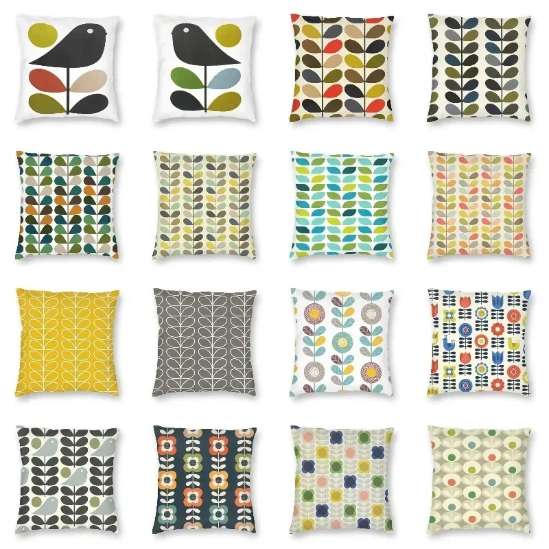 Orla Kiely Multi Stem And Bird Cushion Cover Scandinavian Flower Floor Pillow Case for Living Room Sofa Pillowcase Home Decor