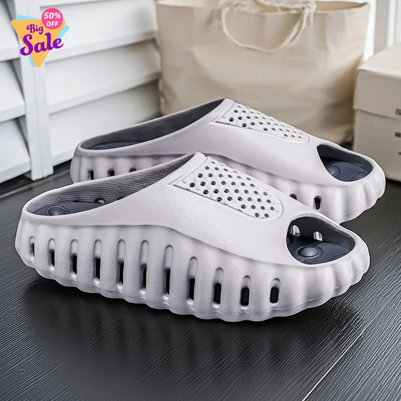 

Новые мужские массажные тапочки для дома и улицы, пляжные сандалии, повседневная обувь, удобные шлепанцы, домашние тапочки для мужчин, коллекция Весна-Лето 2026