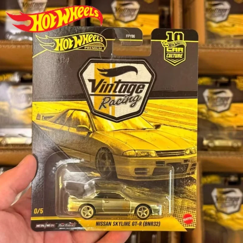 Hot Wheels 1:64 Premium Culture Vintage Número 0, Autos de Carreras Jaguar Xjs, Porsche Corvette, Ferrari 250, Lancia, Nissan, Autos de Aleación Fundida a Presión