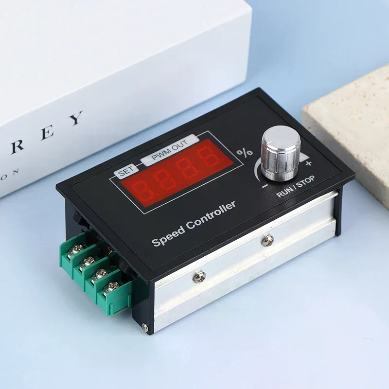 DC6-60V PWM Motor Speed Controller With Encoder Knob Control Adjustable Frequency For Motor Controllers