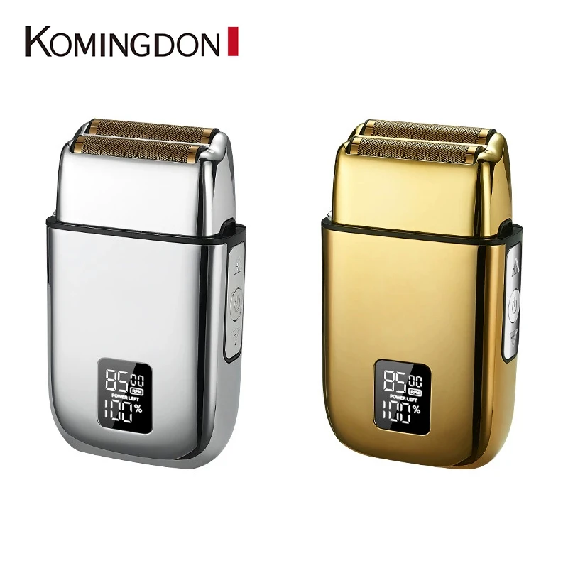 

Электробритва Komingdon, машина для лысины, сабельная бритва для бритья, цифровой дисплей, электрическая машинка для стрижки волос, отбеливающее устройство