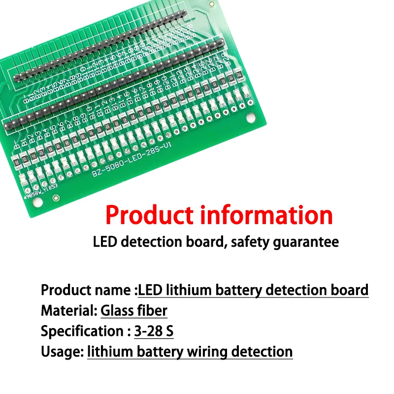 3S ~ 28S LED Detection Board Cable Tester Light FOR Li-ion LifePo4 Lithium Battery Protection Board 4S 7S 8S 10S 13S 14S 16S BMS