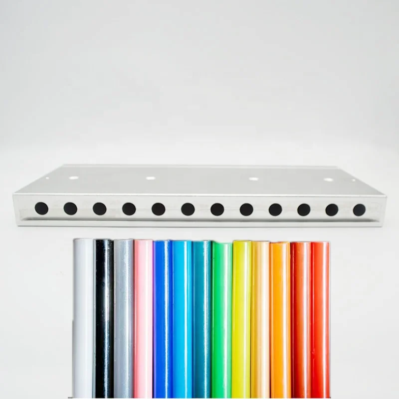 

Custom Size Hot Melt Glue Bar Mold Lipstick Mold Custom Logo Crayon Metal Mold Aluminum Silicone Bar Inject Private Label Moulds