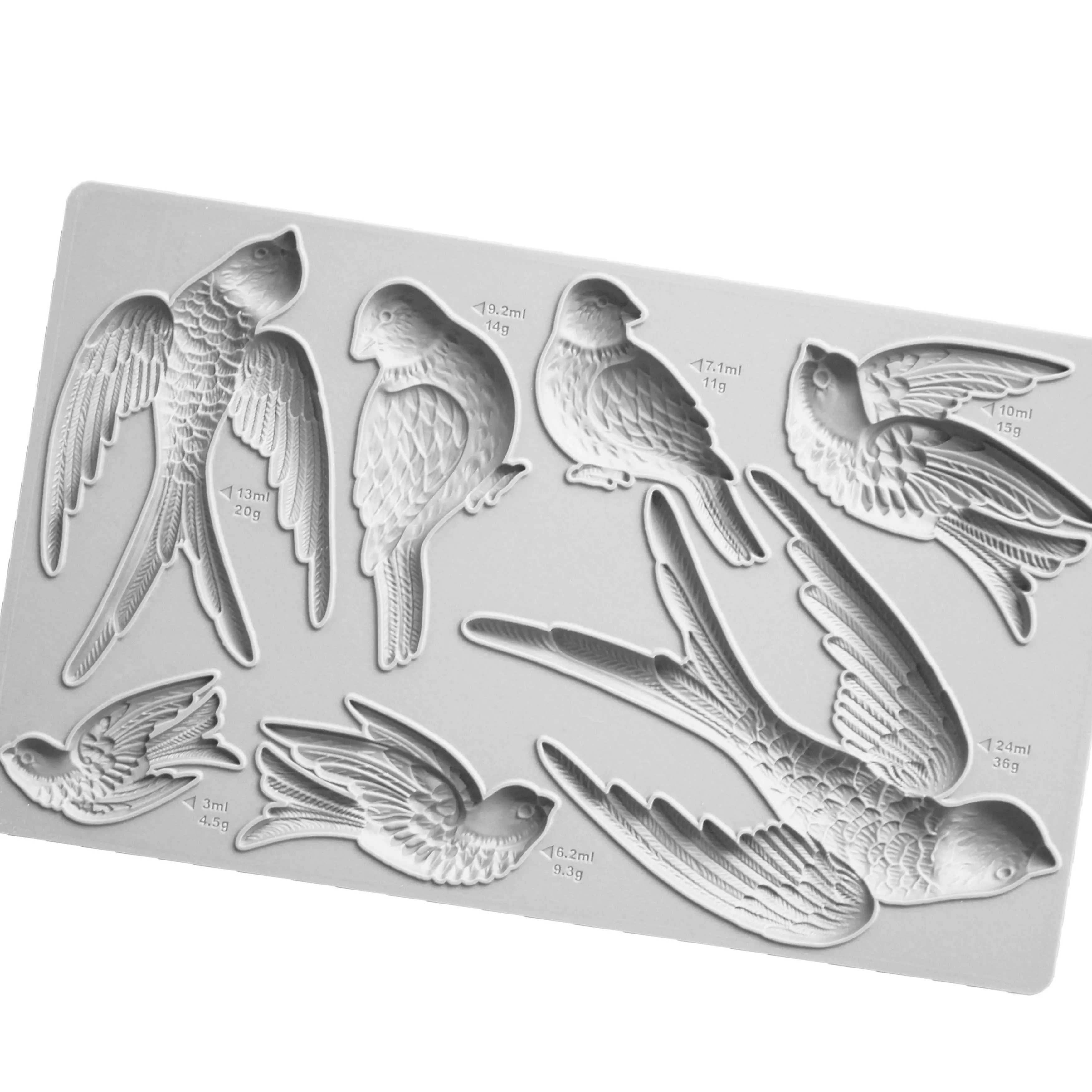 Birds，Swallows Silicone Mold Fondant Cake Decorating Silicone Mould Clay, Gumpaste Sugarcraft Chocolate Baking Tool Kitchenware