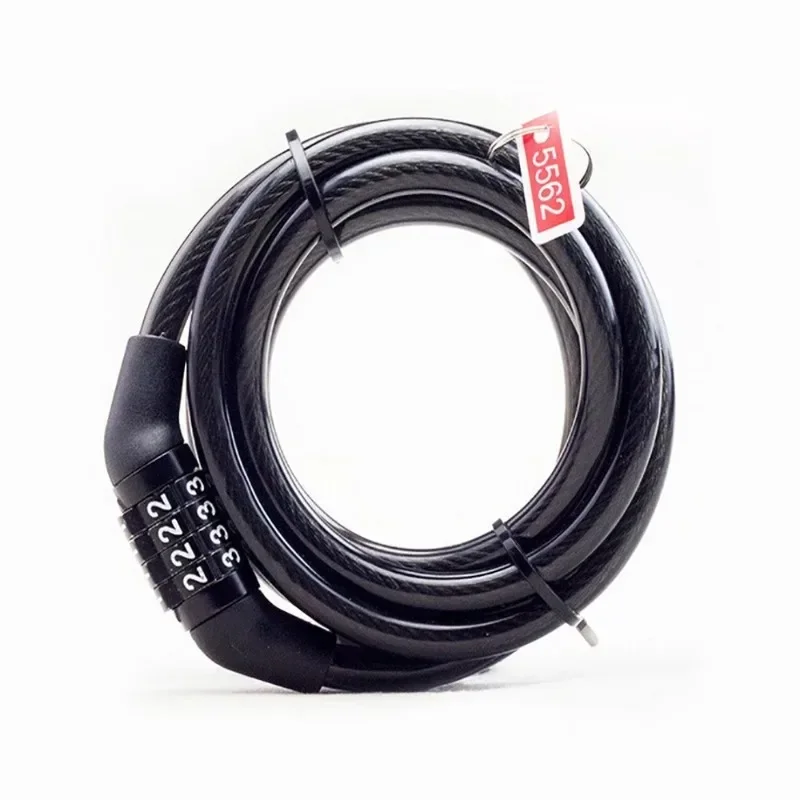 

4-Digit Combination Bike Lock, Anti-Theft Stainless Steel Cable Security Lock for MTB Outdoor Use