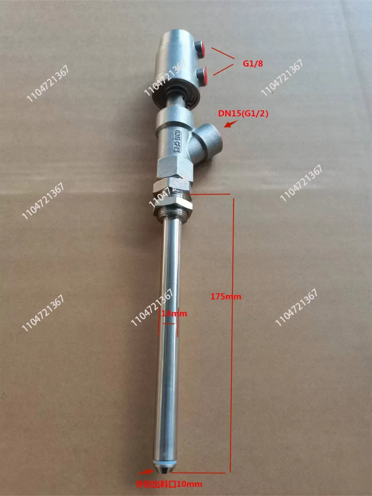 Filling Machine with Stainless Steel DN15 Extension Rod Anti-drip Pneumatic Discharge Nozzle Filling Valve Customization