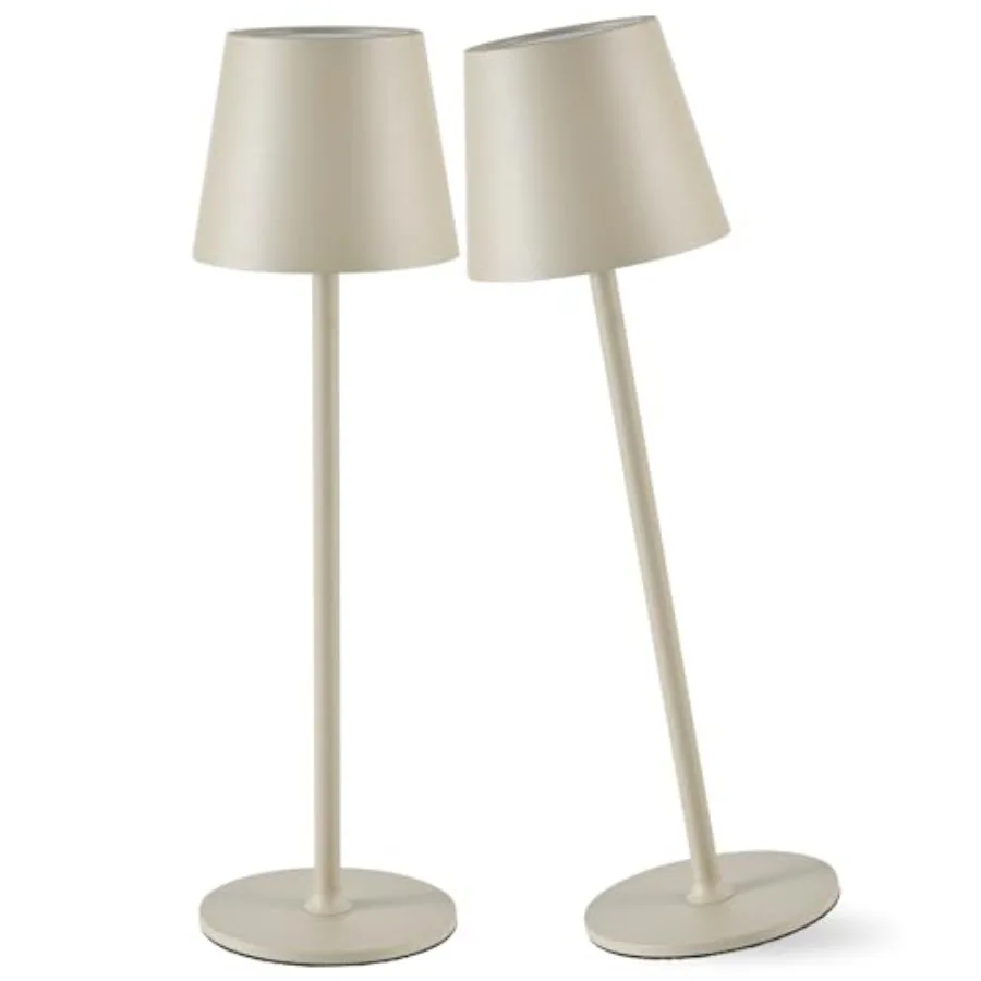 

2 Pack Cordless Table Lamp, Portable LED Desk Lamp, 6000mAh Battery Operated, 3 Color Stepless Dimming Up, for Restaurant/Bedro