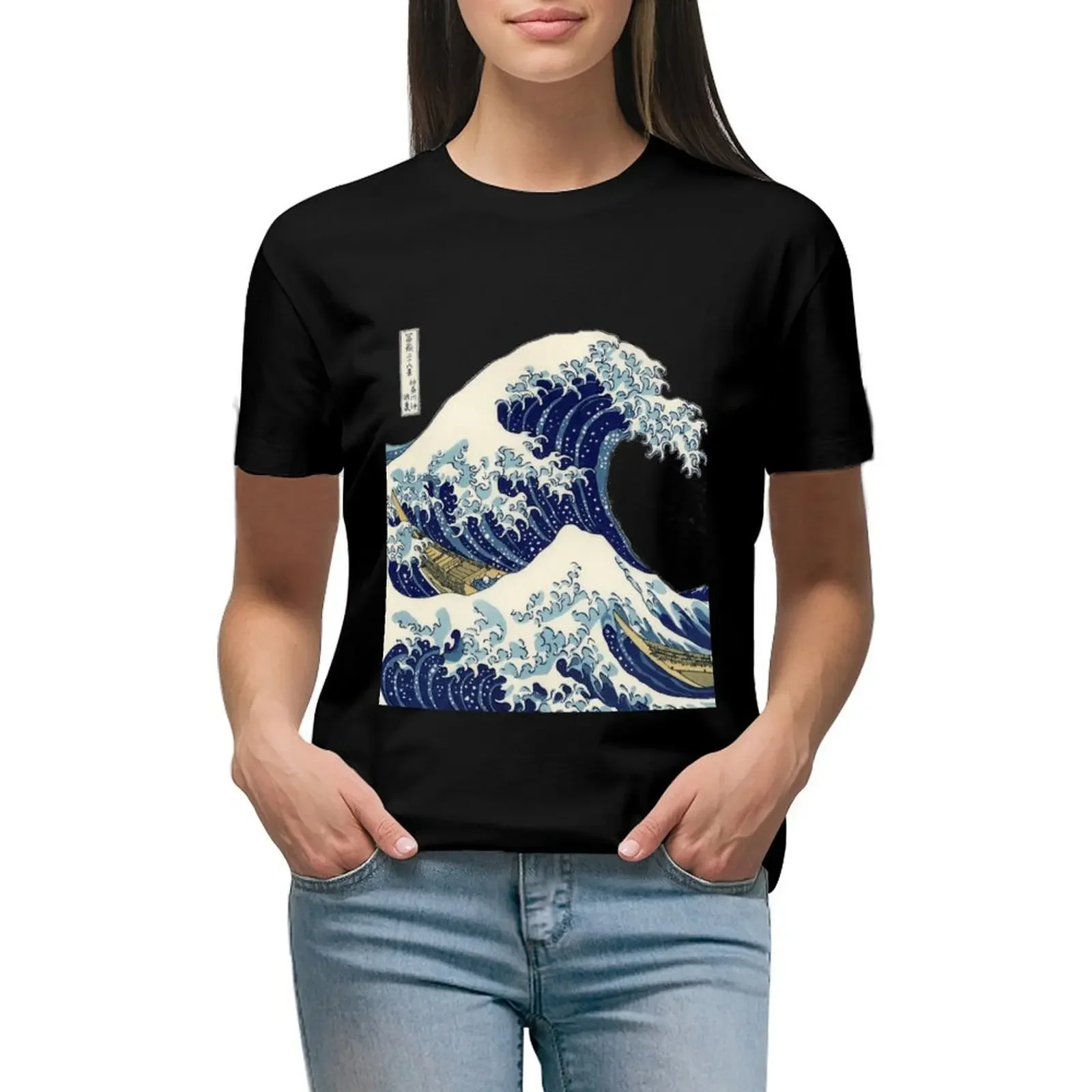 

The Great Wave Off Kanagawa Transparent T-Shirt animal print shirt for girls anime graphics summer blouses woman 2024