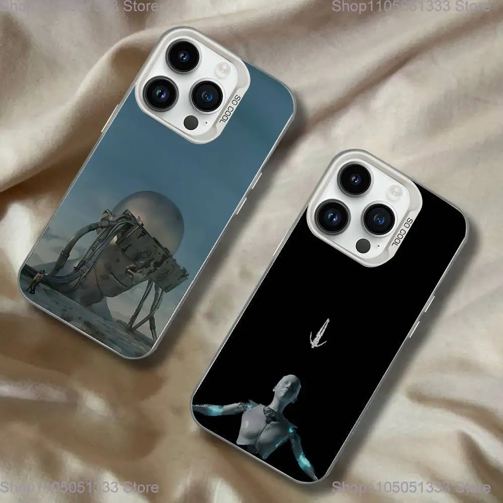 

DJ A-Afterlife Anyma Phone Case For iPhone 16,15,14,13,12,11,Pro,XS,Max,Plus,Mini,SE White Candy Matte Shockproof Cover