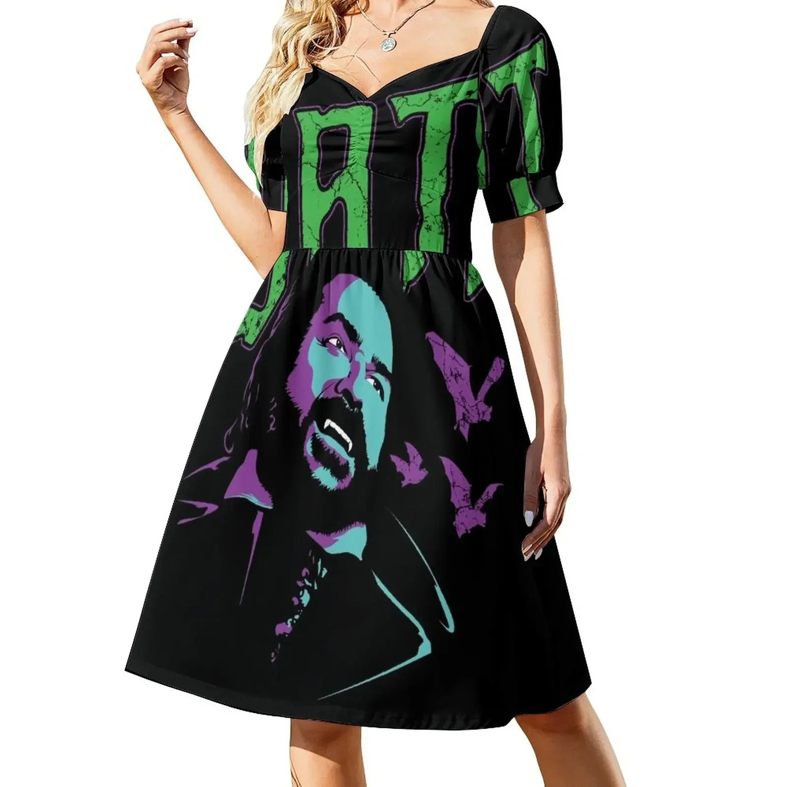 

BAT! Short-Sleeved Dress womens dress Female clothing Elegant gown Dress