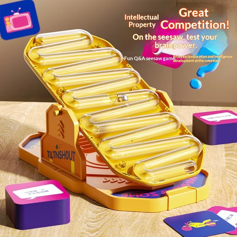 TILT N SHOUT: A Family Edition of the Best-Selling Tilt-and-Shout Board Game with Competitive Question-and-Answer Gameplay