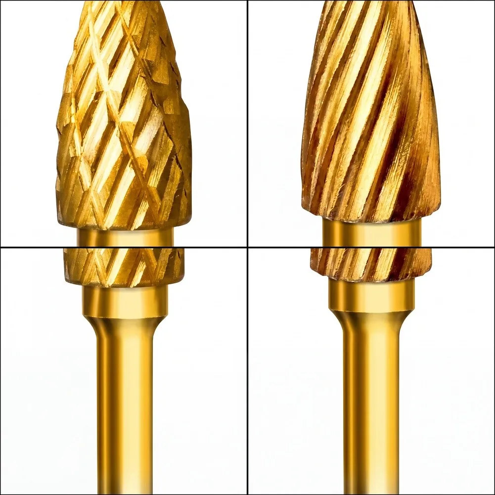 Carbide Rotary File with Balanced Geometry for Efficient Heat Dissipation and Sustained Cutting Action on Dense Workpieces