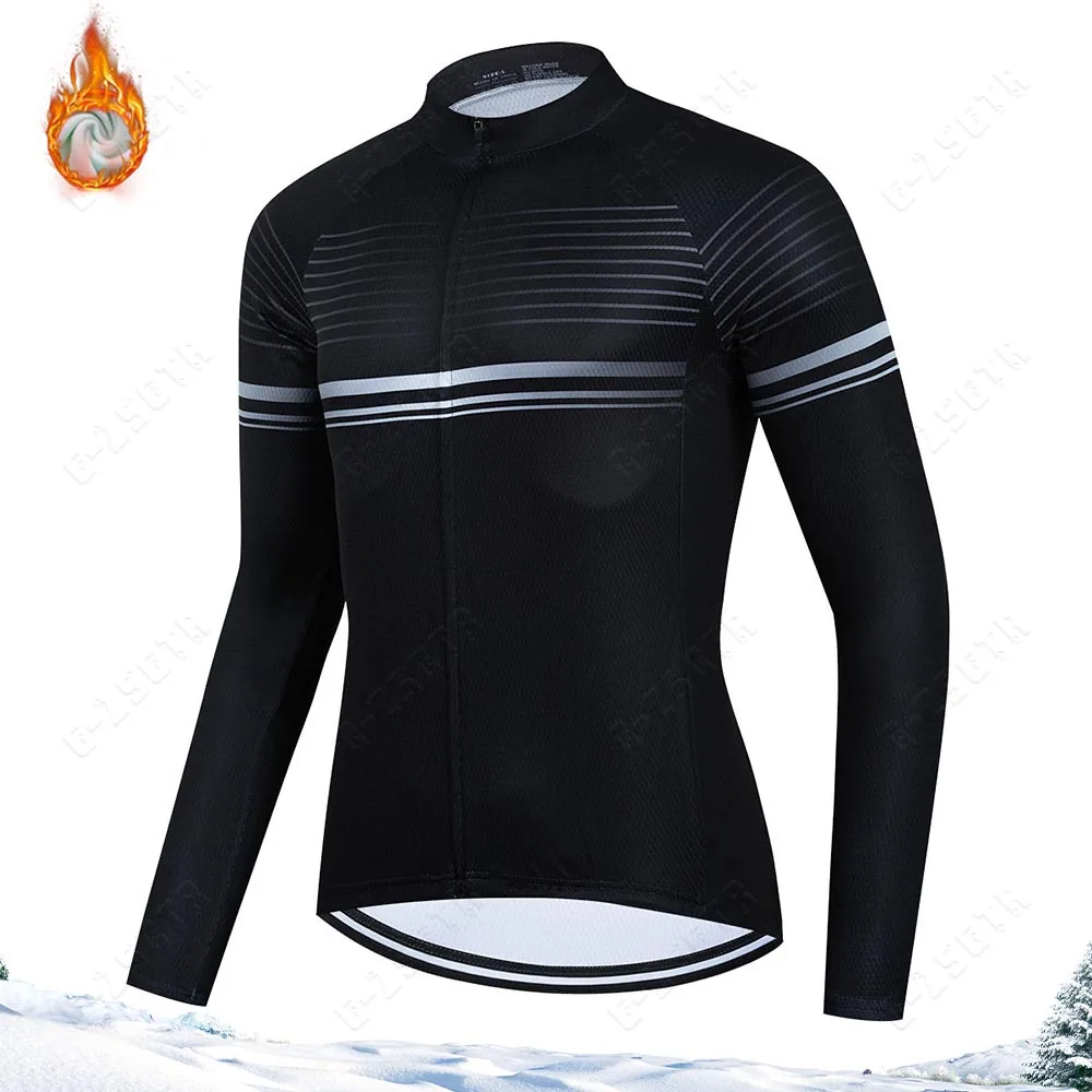 

Winter Cycling Jersey Thermal Fleece Cycling Jacket Men Bicycle Black Long Sleeves Bike Clothes Warm Gel Pad Shockproof Pants